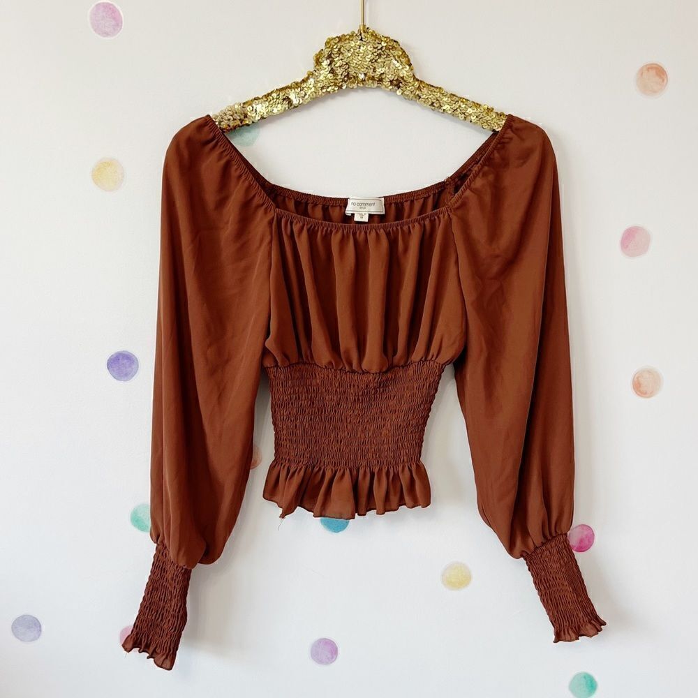 No comment Crop Blouse